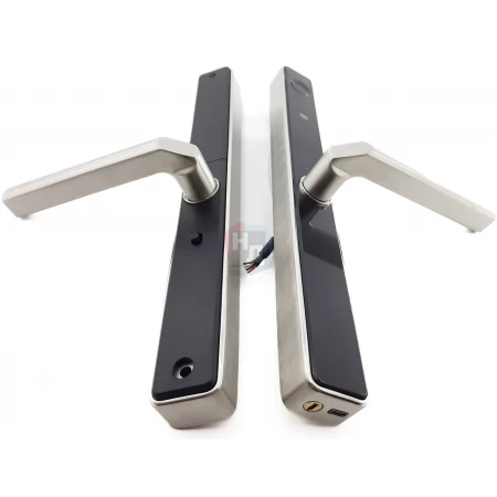 Умный замок PES Inox черный (Wi-Fi, отпечаток пальца, приложение, код, брелок, NFC, RFID-карта)