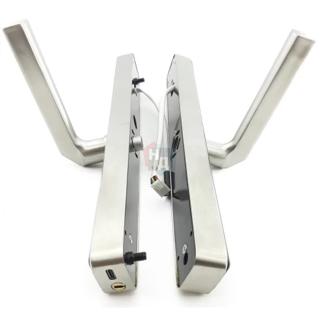Умный замок PES Inox черный (Wi-Fi, отпечаток пальца, приложение, код, брелок, NFC, RFID-карта)