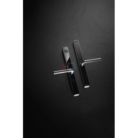 Умный замок PES Inox черный (Wi-Fi, отпечаток пальца, приложение, код, брелок, NFC, RFID-карта)
