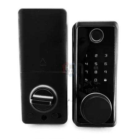 Умный замок PES Good черный (отпечаток пальца, приложение, код, брелок, NFC, RFID-карта)