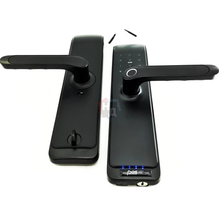Умный замок PES Husky черный WC (Wi-Fi, отпечаток пальца, приложение, код, брелок, NFC, RFID-карта)