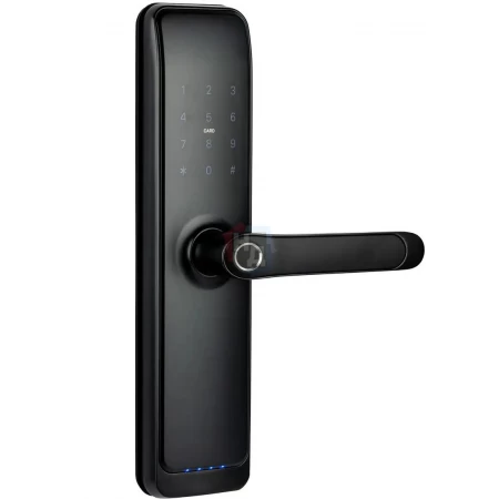 Умный замок PES Husky черный WC (Wi-Fi, отпечаток пальца, приложение, код, брелок, NFC, RFID-карта)