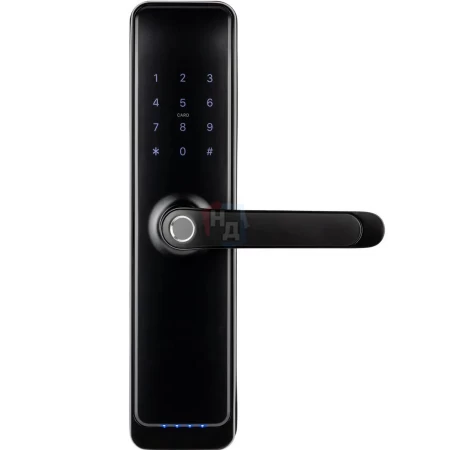 Умный замок PES Husky черный WC (Wi-Fi, отпечаток пальца, приложение, код, брелок, NFC, RFID-карта)
