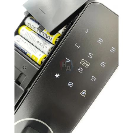 Умный замок PES Mini черный (отпечаток пальца, приложение, код, брелок, NFC, RFID-карта)