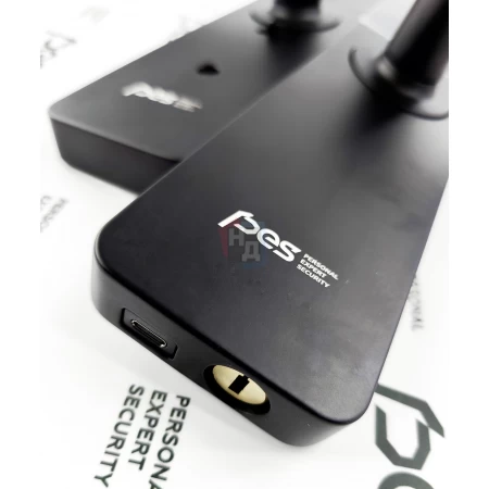 Умный замок PES Mops черный (отпечаток пальца, приложение, код, брелок, NFC, RFID-карта)