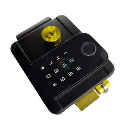 Умный замок PES Mastiff 2 черный (отпечаток пальца, приложение, код, брелок, NFC, RFID-карта)