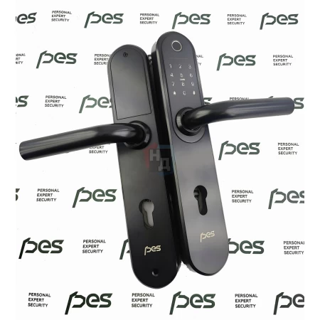 Умный замок PES Ben 2 черный (отпечаток пальца, приложение, код, брелок, NFC, RFID-карта)
