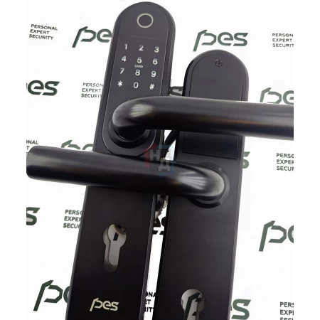 Умный замок PES Ben 2 черный (отпечаток пальца, приложение, код, брелок, NFC, RFID-карта)