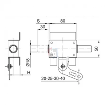 Девиатор дверной Cipierre 101A/BN/D