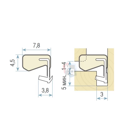 Уплотнитель Schlegel QL 3070 черный