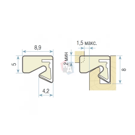 Уплотнитель Schlegel QL 3034 серый