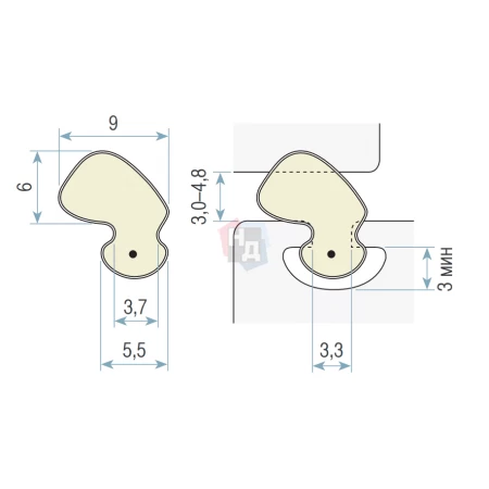 Уплотнитель Schlegel QL 5570 черный