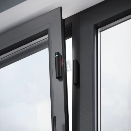 Проводной датчик открывания, удара и наклона Ajax DoorProtect Plus Fibra черный