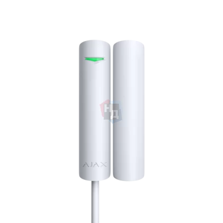 Проводной датчик открывания, удара и наклона Ajax DoorProtect Plus Fibra белый