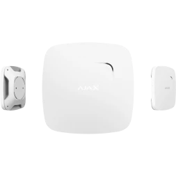 Беспроводной датчик дыма и температуры Ajax FireProtect с сиреной (белый)