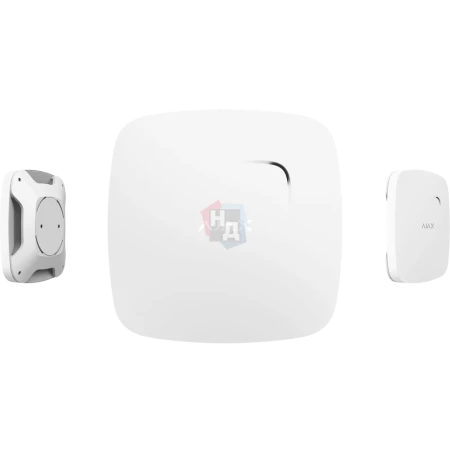 Беспроводной датчик дыма и температуры Ajax FireProtect с сиреной (белый)