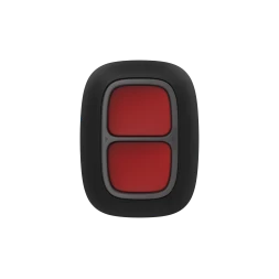 Беспроводная тревожная кнопка Ajax DoubleButton с защитой от случайного нажатия черный