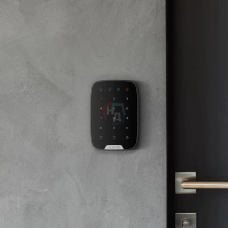 Проводная сенсорная клавиатура Ajax KeyPad Fibra черный