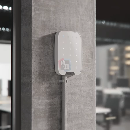 Проводная сенсорная клавиатура Ajax KeyPad Fibra белый