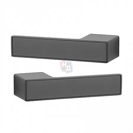 Дверная ручка Aprile Hedera Set BL/BL со вставками черный матовый/черный матовый