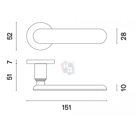 Дверная ручка Aprile Deglasia R 7S AS полированная латунь