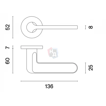 Дверная ручка Aprile lorenza R 7S AS полированная латунь