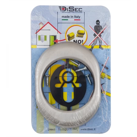 Накладка на броненакладку Disec KT3559 OVAL нержавеющая сталь