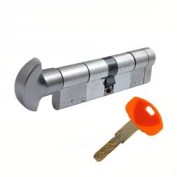 Цилиндр Securemme K64 90 (45x45T) ключ-тумблер хром