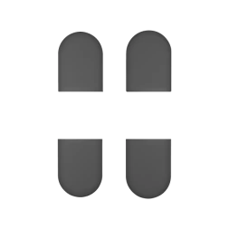 Комплект колпачков AGB для петли Eclipse 2.2 черный (пластик)