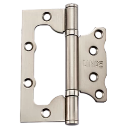 Петля дверная накладная Linde HB-100 SN 100*77*2.5 никель матовый
