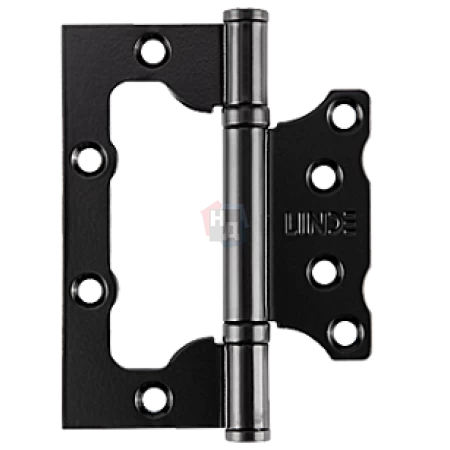 Петля дверная накладная Linde HB-100 BLACK 100*77*2.5 черный