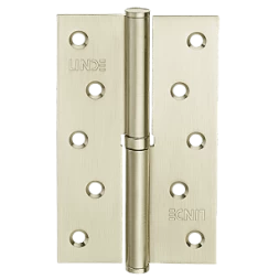 Петля дверная врезная Linde H-120L SN 125*75*2.5 никель матовый