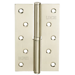 Петля дверная врезная Linde H-120R SN 125*75*2.5 никель матовый