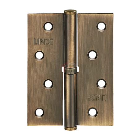 Петля дверная врезная Linde H-100L MACC 100*75*2.5 бронза матовая