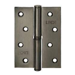 Петля дверная врезная Linde H-120R MA 125*75*2.5 антрацит матовый