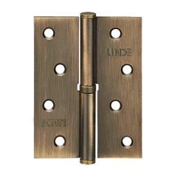 Петля дверная врезная Linde H-100 MACC 100*75*2.5 бронза матовая