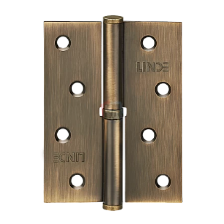 Петля дверная врезная Linde H-100 MACC 100*75*2.5 бронза матовая