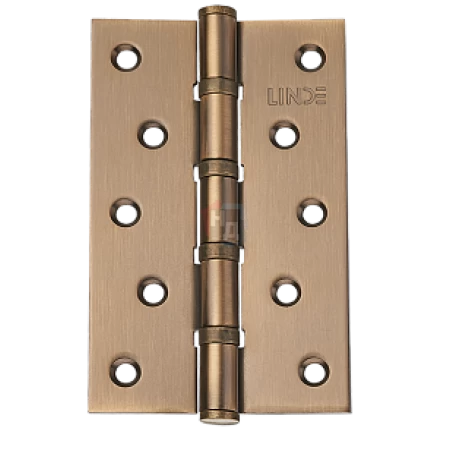 Петля дверная врезная Linde H-120R MACC 125*75*2.5 бронза матовая