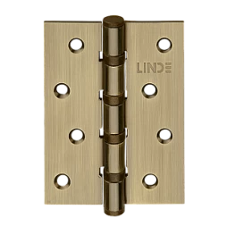 Петля дверная врезная Linde H-100 AB 100*75*2.5 бронза античная