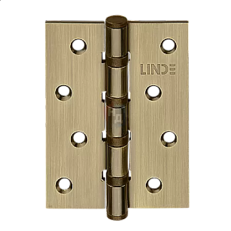 Петля дверная врезная Linde H-100 AB 100*75*2.5 бронза античная