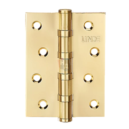 Петля дверная врезная Linde H-100 PB 100*75*2.5 латунь полированная