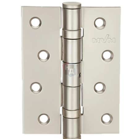 Петля дверная врезная MVM HE-100 PN 100*75*3 никель перламутровый