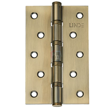 Петля дверная врезная Linde H-120 AB 125*75*2.5 бронза античная