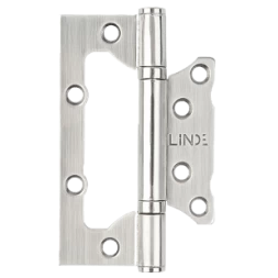 Петля дверная накладная Linde HB-100S SN 100*63*2 никель матовый
