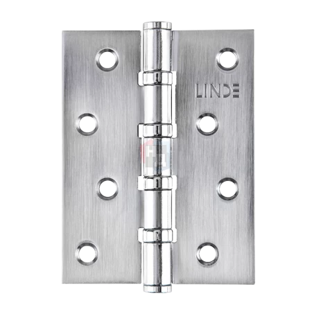 Петля дверная врезная Linde H-100 MC 100*75*2.5 хром матовый