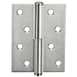 Петля дверная врезная MVM SS-100L SS 100*75*2.5 нержавеющая сталь