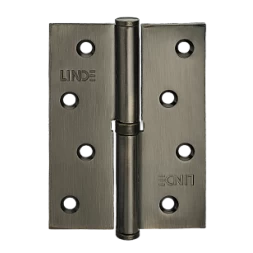Петля дверная врезная Linde H-100L MA 100*75*2.5 антрацит матовый
