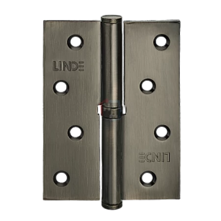Петля дверная врезная Linde H-100L MA 100*75*2.5 антрацит матовый