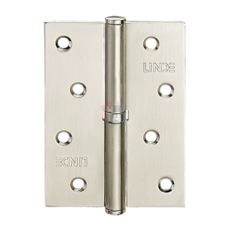 Петля дверная врезная Linde H-100R SN 100*75*2.5 никель матовый