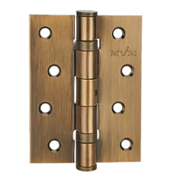 Петля дверная врезная MVM HE-100 PCF 100*75*3 бронза полированная